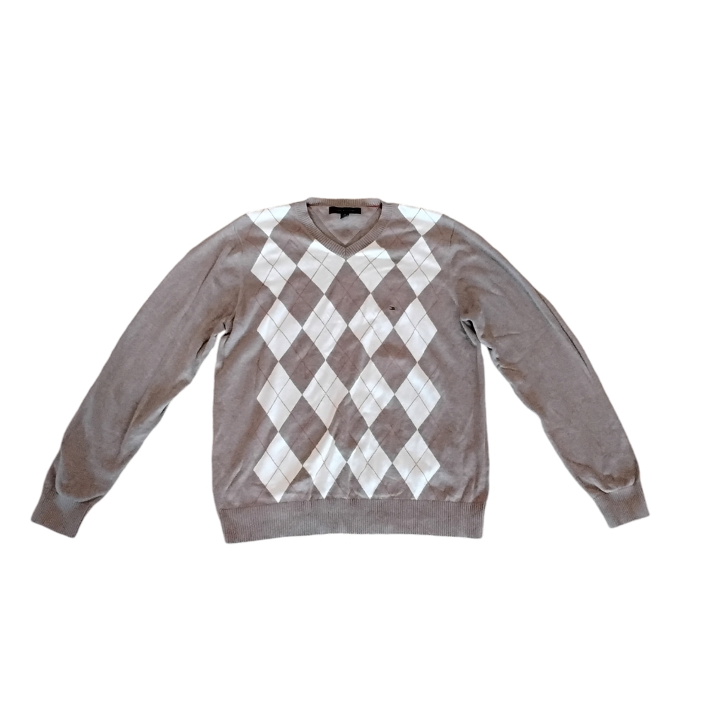 Tommy Hilfiger Sweater Mens XL Preppy Academia 90s Y2K Casual Quiet Luxury